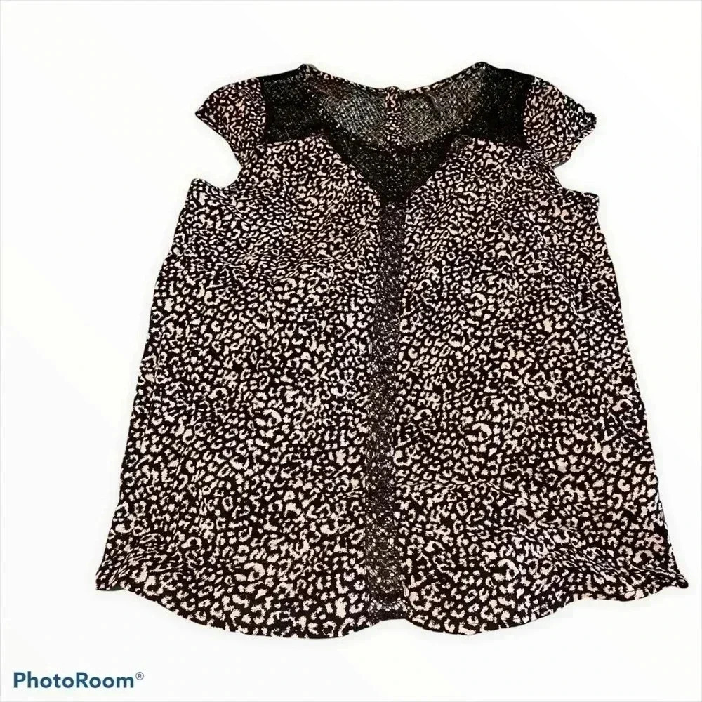 Naf Naf dressy top with lace